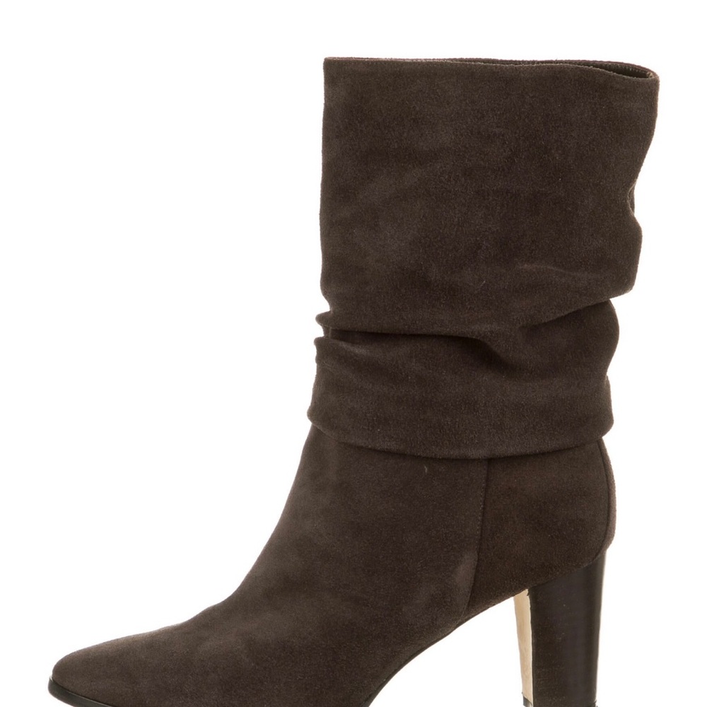 Manolo Blahnik. Excellent condition.knight ruched mid calf slouch booties.